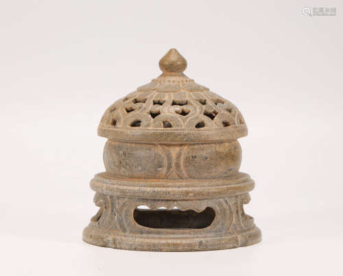 stone carved censer from Tang唐代石刻熏爐