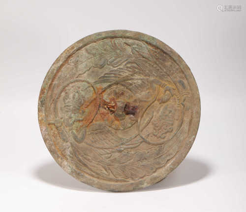 FeiTian Bronze Mirror from Liao辽代飞天青铜镜