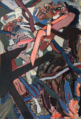 PAUL ZIEMACKI (1968 - ) - UNTITLED, SIGNED ON THE STRETCHER, OIL ON CANVAS, 228 X 151CM, UNFRAMED