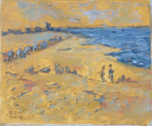 BARBARA DOYLE, NÉE BANKS - BEACH SCENE AND OTHER SUBJECTS, THIRTEEN, MOSTLY SIGNED AND/OR