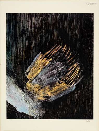 SIR SIDNEY NOLAN (1919-1992), FLORAL IMAGE V, SCREENPRINT, FULL SHEET, SIGNED BY THE ARTIST IN