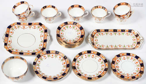 A ROYAL ALBION SANDON PATTERN TEA SERVICE, 1921-48, AND A SANDWICH SET EN SUITE, PRINTED MARK (29)