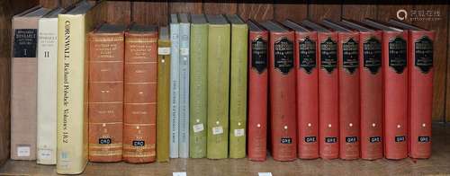 TWO SHELVES OF MISCELLANEOUS BOOKS, INCLUDING GREVILLE MEMOIRS 1814-1860, 8 VOLS, JOHN CONSTABLE'S