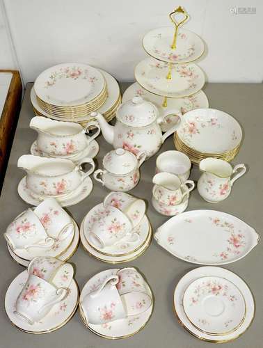 A ROYAL ALBERT BONE CHINA BREATH OF SPRING PATTERN DINNER SERVICE, PRINTED MARK Please note not