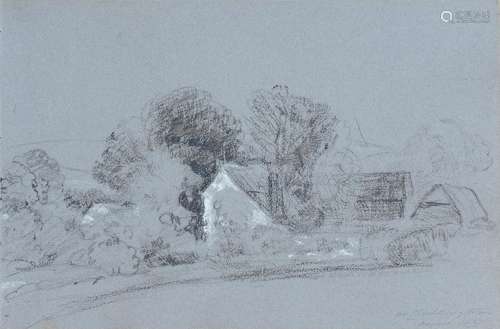 PETER DE WINT (1784-1849) - NEAR CHEDDINGTON, INSCRIBED IN PENCIL WITH THE TITLE AND DATE AUGUST