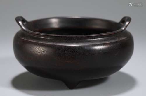 A Chinese Rosewood Censer