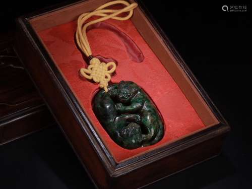 A Chinese Jadeite Hand Piece