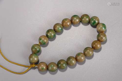 A Chinese Jadeite Bracelet