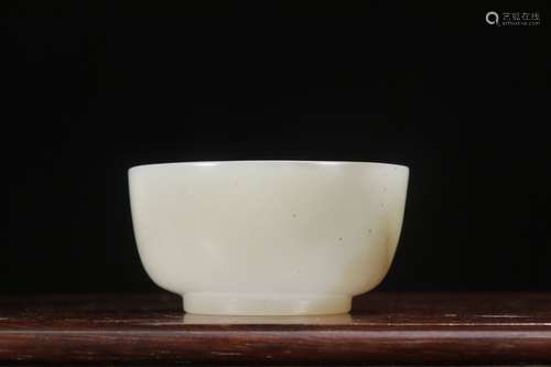 A Chinese Hetian Jade Cup