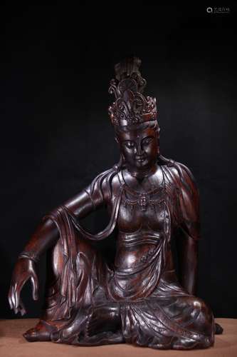 A Chinese Agarwood Guanyin Statue