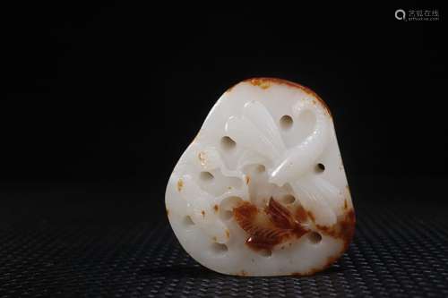 A Chinese Hetian Jade Ornament With Pattern