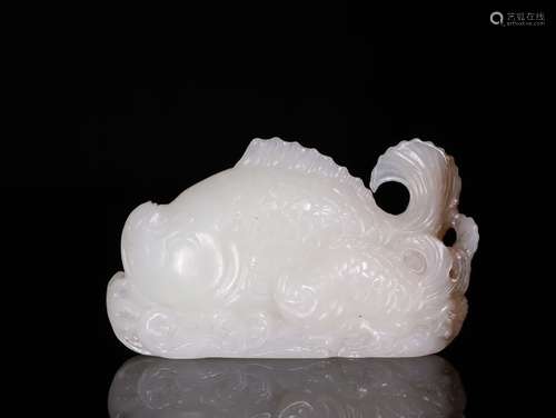 A Chinese Hetian Jade Ornament With Pattern