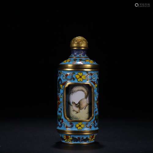 A Chinese Cloisonne Snuff Bottle