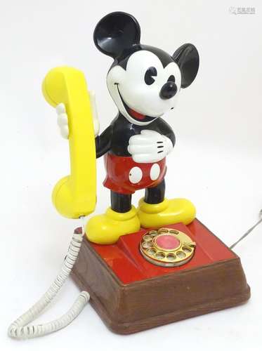 Vintage retro, mid-century: an American Telecommunications Company DMBF8000 Mickey Mouse