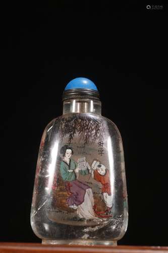 A Chinese Crystal Snuff Bottle