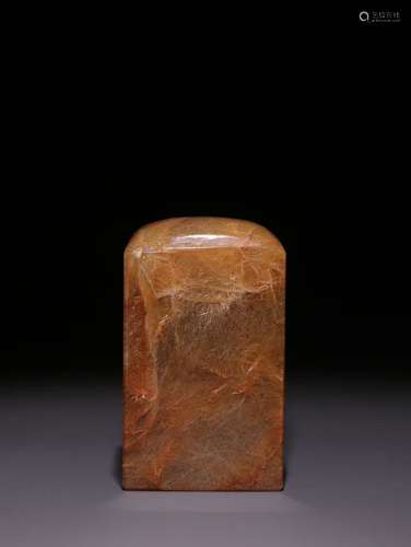 A Chinese Quartz Rutilated Seal