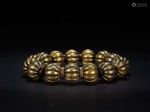 A Chinese Gilt Bronze Bracelet