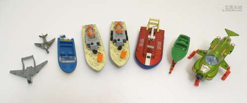 Toys: A quantity of assorted die cast scale model Dinky Toys comprising UFO Interceptor, no. 351;