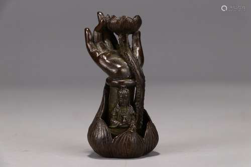 A Chinese Bronze Bergamot Ornament