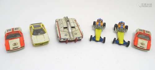 Toys: A quantity of assorted die cast scale model Dinky Toys, comprising, Captain Scarlet Maximum