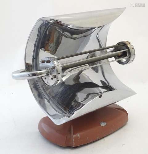 Vintage Retro, Mid-Century: an HMV 'Radiant Fire' portable electric heater, upper section with