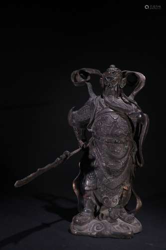 A Chinese Bronze Figure Statue