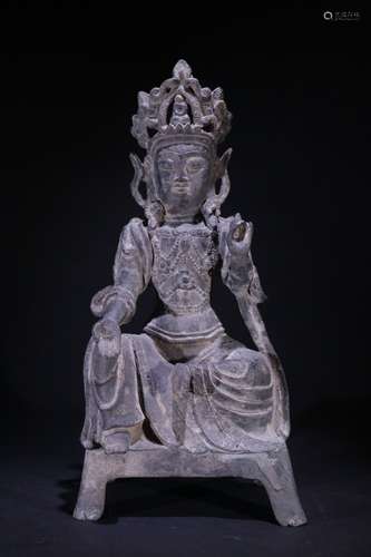 A Chinese Bronze Figure Statue