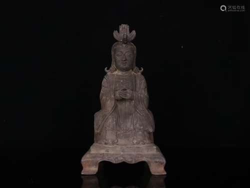 A Chinese Bronze Buddha Statue