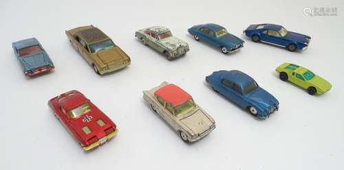 Toys: A quantity of Corgi Toys die cast scale model cars, comprising Oldsmobile Tornado, no. 264;