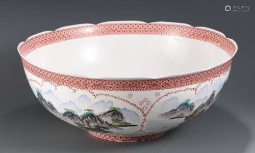 A Chinese Porcelain Famille Rose Bowl