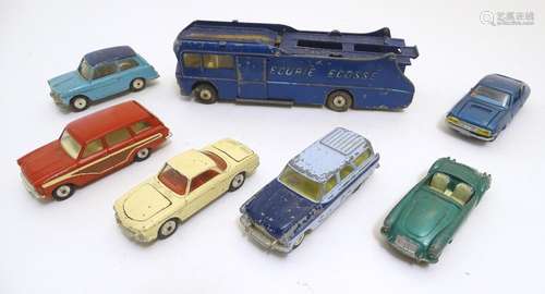 Toys: A quantity of Corgi Toys die cast scale model vehicles comprising Corgi Major Ecurie Ecosse