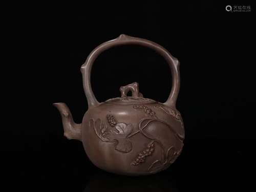 A Chinese Zisha Teapot With Mark