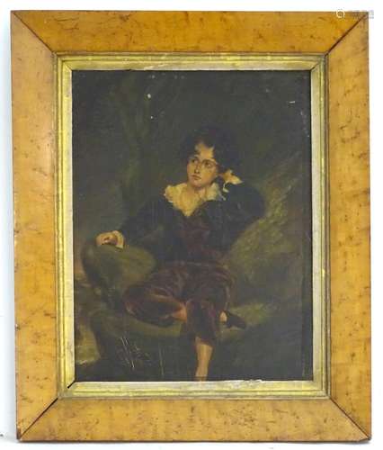 After Sir Thomas Lawrence (1769-1830), XIX-XX, Oil on board, Master Lambton / The Red Boy, Depicting