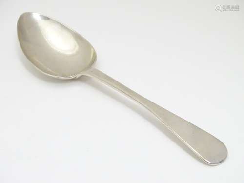 A Victorian silver table spoon hallmarked Exeter 1847 Robert Williams & Sons (Robert, James & Josiah