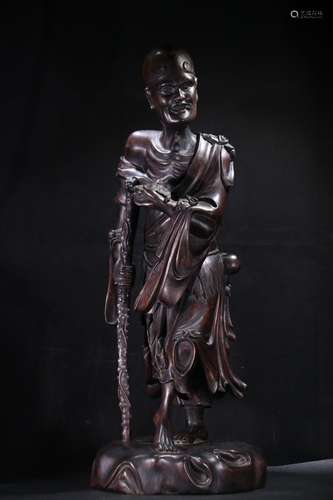 A Chinese Agarwood Figure Statue