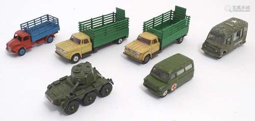 Toys: A quantity of Corgi Toys die cast model vehicles comprising Dodge Kew Fargo Beast Carrier, no.