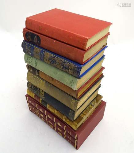 Books: A quantity of assorted novels to include, Jane Austen Folio Society: Emma, Sense &