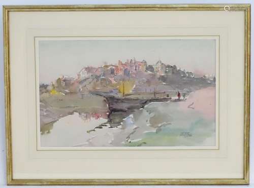 Murray McNeil Caird Urquhart (1880 - 1972), Scottish School, Watercolour, A view of the Town of