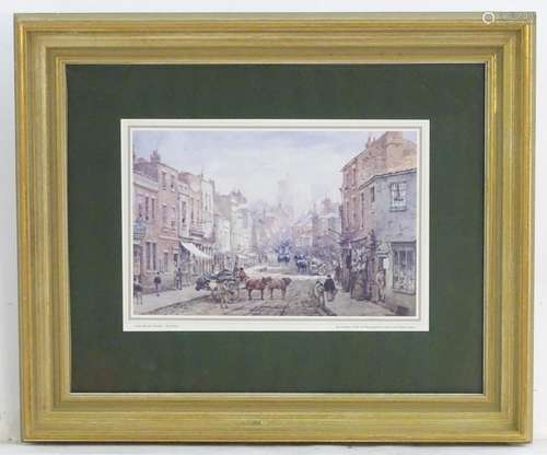 After Louise J Rayner (1832-1924), Lithograph, Windsor: The Parade. Signed under lower right.