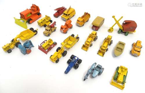 Toys: A large quantity of Lesney / Moko / Matchbox die cast scale model vehicles, comprising