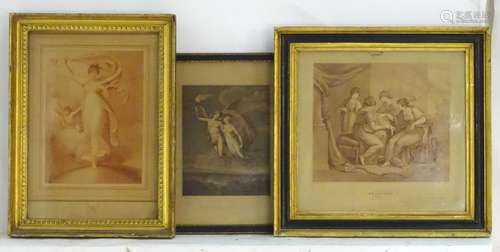 Three 18thC / 19thC classical prints comprising, Samuel Shelley, After Robert Cooper, Coloured