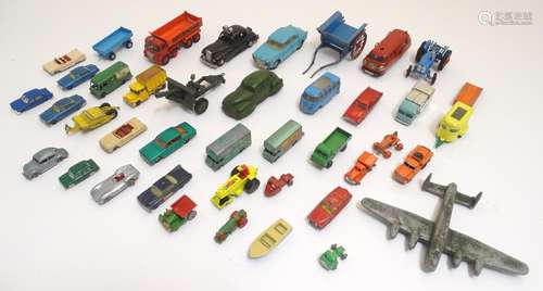 Toys: A quantity of assorted die cast scale model vehicles to include Lesney / Matchbox: Rob Roller,