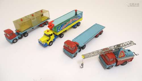 Toys: Four Corgi Major Toys die cast scale model vehicles comprising three Chipperfields Circus