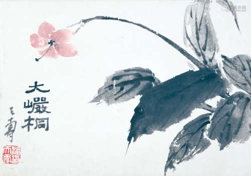 潘天寿  花卉立轴