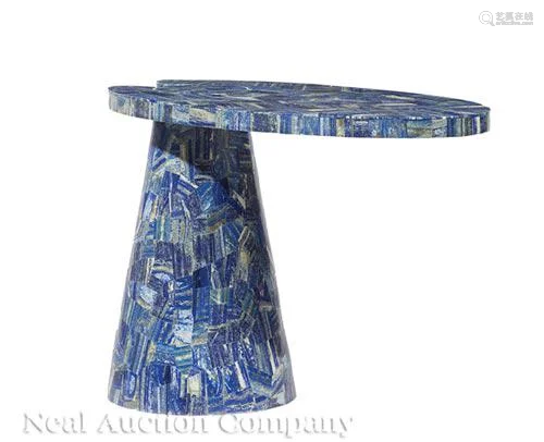 Mid-Century Modern-Style Lapis Veneered Table