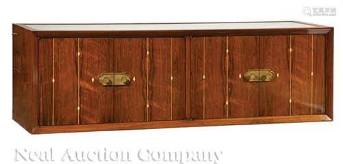 David Wider Inlaid Rosewood Wall Cabinet