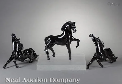 Pino Signoretto (Italian, b. 1944) Glass Horses