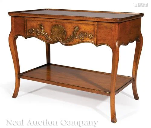 Gilt Decorated Fruitwood Occasional Table