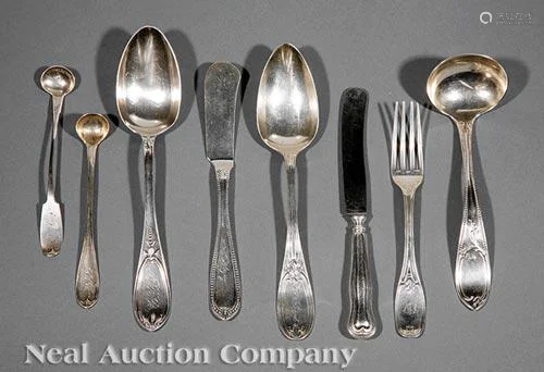 Group of American Coin Silver Flatware