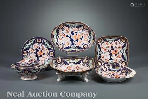 Imari Pallette Porcelain Partial Dessert Service